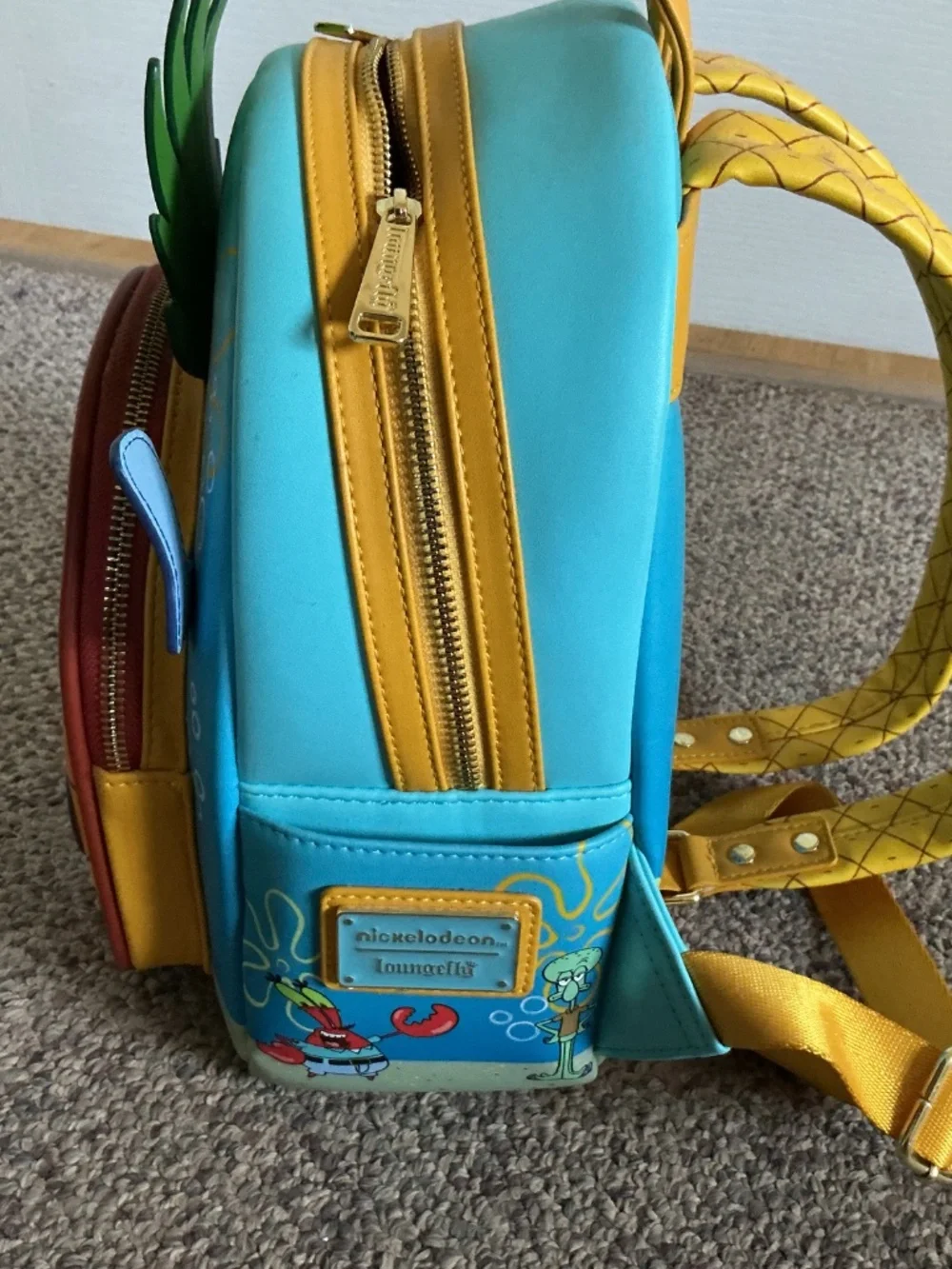 Nickelodeon Sponge Bob Loungefly backpack and wallet set